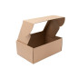 Brown A5 Size Gift Box with Clear Window Brown A5 Size Gift Box with Clear Window