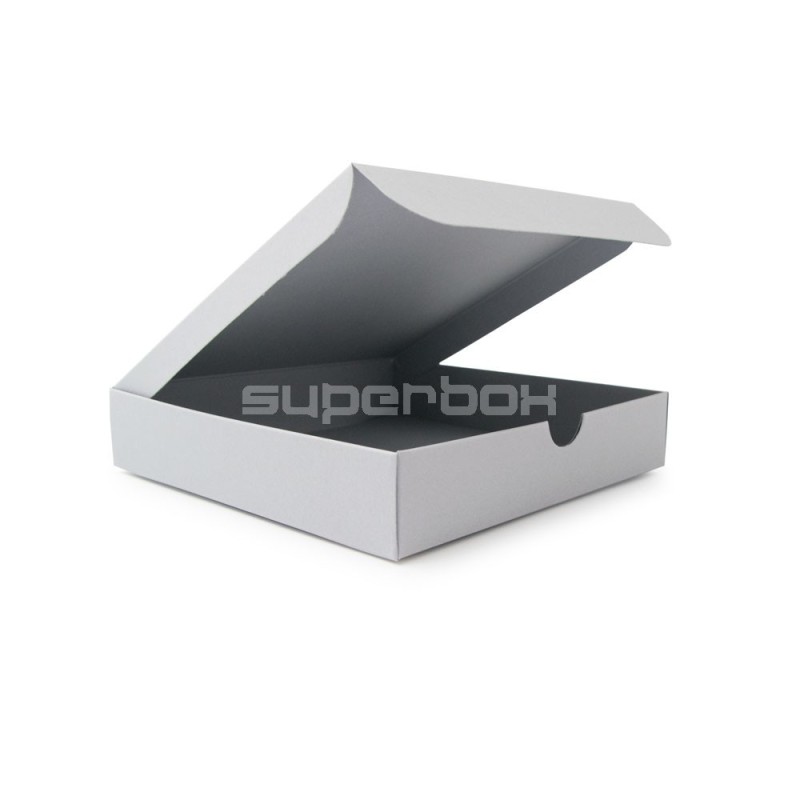 Square Gift Box from Gray Decorative Cardboard