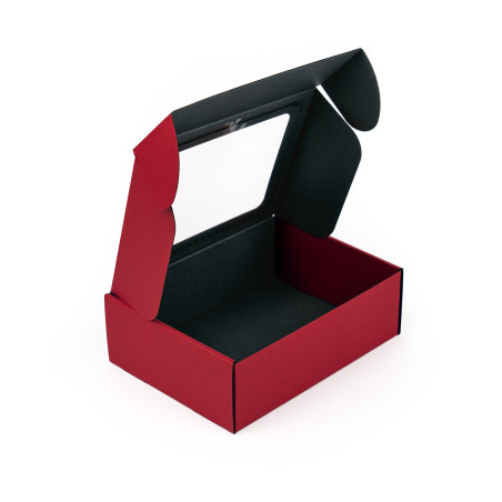 Red A5 Format Gift Box with Window