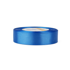 Sininen satiininauha – kiiltävä, 25 mm leveä, 32 m rulla