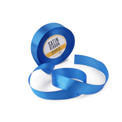Hohdokas sininen satiininauha, 25 mm leveä