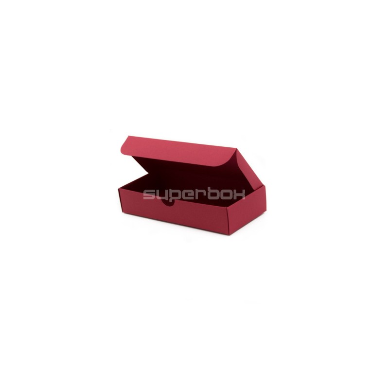 Elongated Gift Box from Red Decorative Cardboard