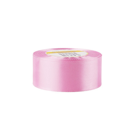 Vaaleanpunainen satiininauha - kiiltävä, 38 mm leveä, 32 metrin rulla