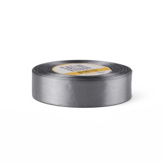 Harmaa satiininauha - kiiltävä, 25 mm leveä, 32 metrin rulla