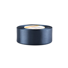 Laivastonsininen satiininauha - kiiltävä, 38 mm leveä, 32 metrin rulla