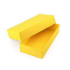 Yellow Two Piece Cardboard Gift Box | 200x110x50 mm | Superbox
