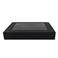 Black Gift Box with Transparent Window