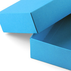 Turkoosi kaksiosainen pahvinen lahjarasia | 200x110x50 mm | Superbox