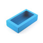 Turquoise Two Piece Cardboard Gift Box with Window