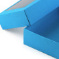Turquoise Two Piece Cardboard Gift Box with Window