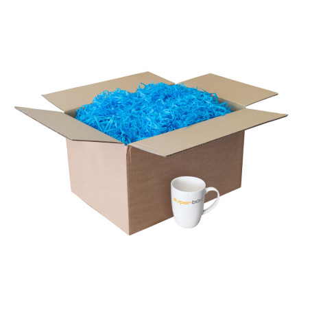 Sky Blue Shredded Paper, 1 kg