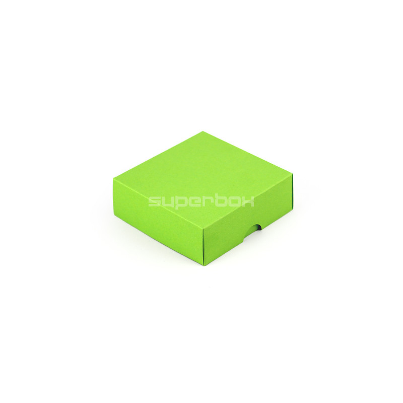 Two Piece Small Square Light Green Cardboard Gift Box