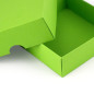Two Piece Small Square Light Green Cardboard Gift Box