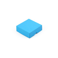 Small Square Sky Blue Cardboard Gift Box | 90x90x30 mm | Superbox