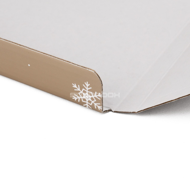 Muted Gold Envelope With Snowflakes