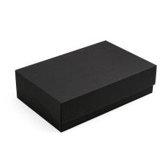 A4 musta laatikko kääntyvällä kannella | 305×215×85 mm | Superbox