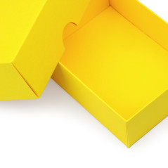 Keltainen kaksiosainen pahvinen lahjarasia | 95x70x30 mm | Superbox