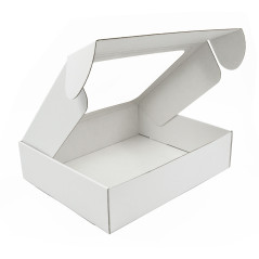 White Gift Box with Clear Window for 3 Bottles