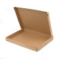Large Low Height Brown Gift Box, 400x300x40 mm