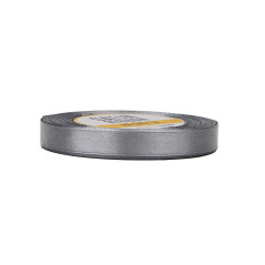 Harmaa satiininauha – kiiltävä, leveys 12 mm, rulla 32 m