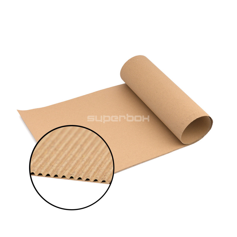 Kaksikerroksinen aaltopahvilevy, 1000 x 400 mm