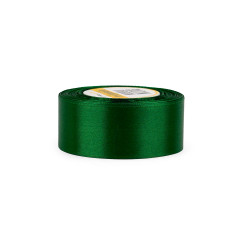 Tummanvihreä satiininauha – kiiltävä, leveys 38 mm, rulla 32 m