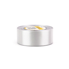 Hopeinen satiininauha – kiiltävä, leveys 38 mm, rulla 32 m