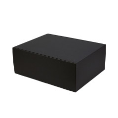 Nopeasti sulkeutuva erittäin suuri musta lahjapakkaus, 300x400x150 mm
