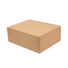 Erittäin suuri ruskea pikakiinnityslahjapakkaus, 300x400x150 mm