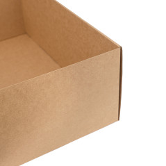 Erittäin suuri ruskea pikakiinnityslahjapakkaus, 300x400x150 mm