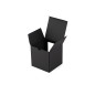 Black cube-shaped gift box with a clear PVC window, 120×120×120 mm Black cube-shaped gift box with a clear PVC window, 120×120×120 mm