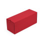 Closed red oblong gift box for bottle with wo drawers, 320x108x90 mm Closed red oblong gift box for bottle with wo drawers, 320x108x90 mm