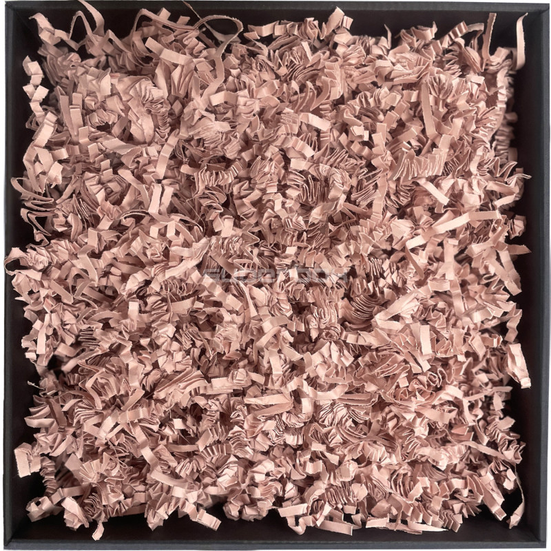 Jäykkä silputtu paperi pölyisen ruusun värinen – 4 mm, 1 kg Jäykkä silputtu paperi pölyisen ruusun värinen – 4 mm, 1 kg