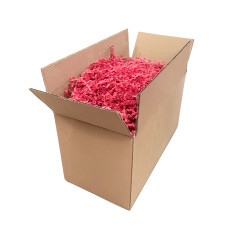 Rigid Raspberry Shredded Paper - 4 mm, 1 kg