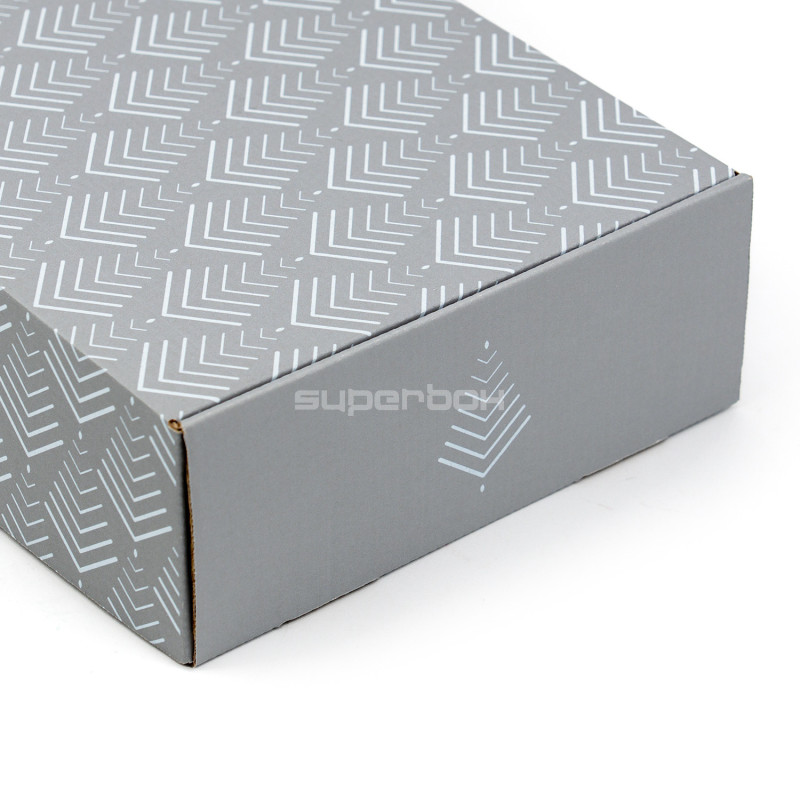 Grey A4 Box with Christmas Trees Pattern Grey A4 Box with Christmas Trees Pattern