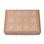 Brown A4 Box with Ethnic Motifs | 305x215x85 mm | Superbox