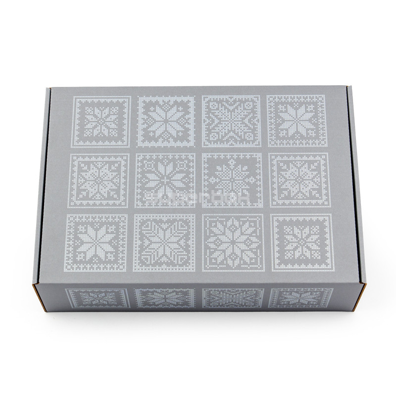 Grey A4 Box with Ethnic Motifs