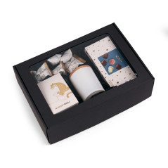 Black A4 Box with PVC Window | 305x215x85 mm | Superbox