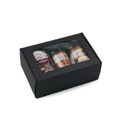 Black A5 Gift Box with Window | 220x150x85 mm | Superbox