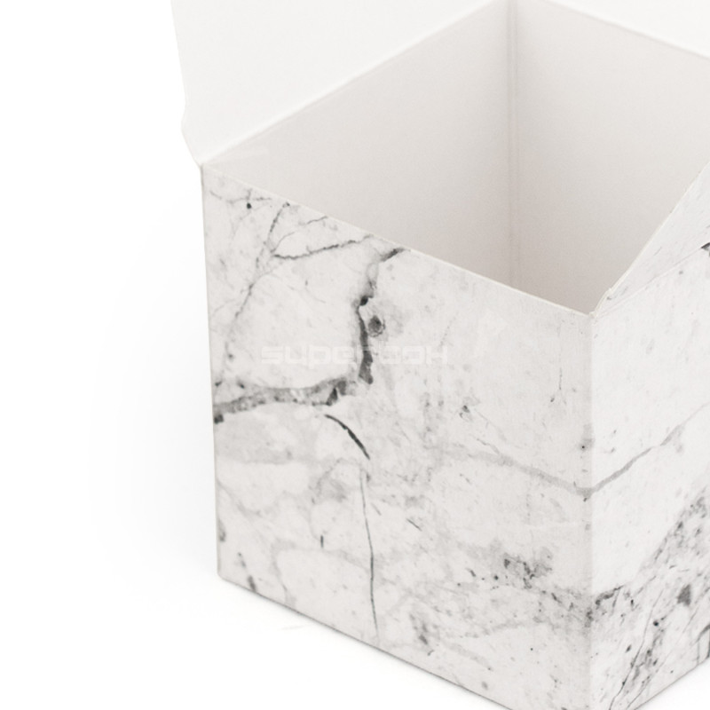 Small Cube Box with Marble Design Small Cube Box with Marble Design