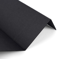 Black V-shaped cardboard box insert, 335x115 mm