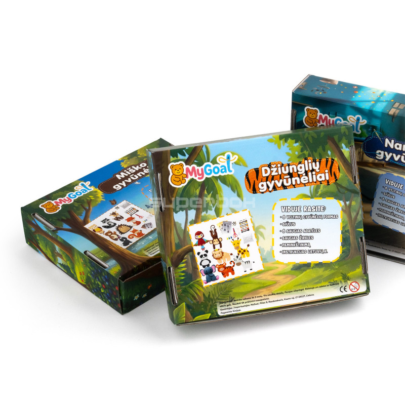 Children's Boxes with Colorful Print