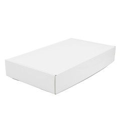 Large White Gift Box with Glossy Lamination for Corporate Gifts