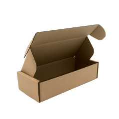 Elongated Corrugated Cardboard Mailing Box