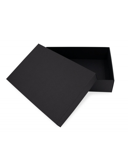 Musta yleiskokoinen kaksiosainen laatikko