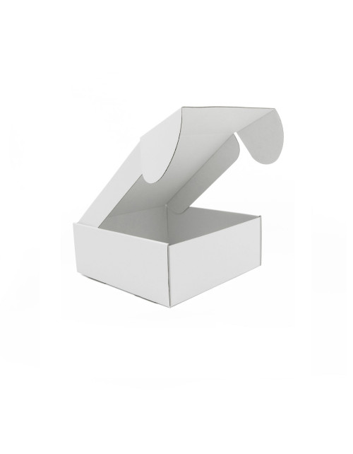 Valkoinen neliön muotoinen laatikko