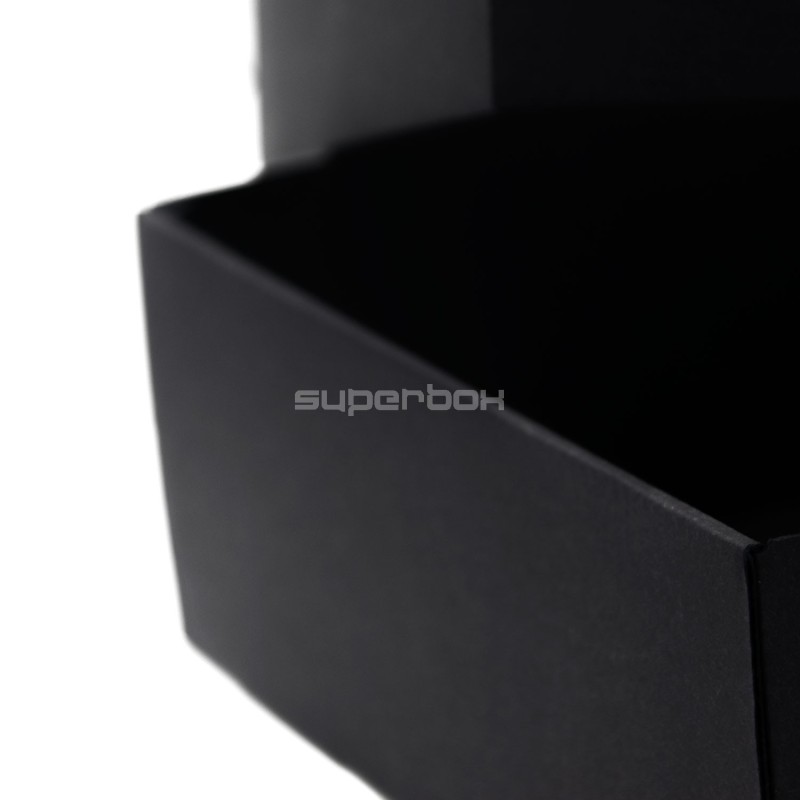 Multipurpose Black Base-Lid Gift Box with Clear Window