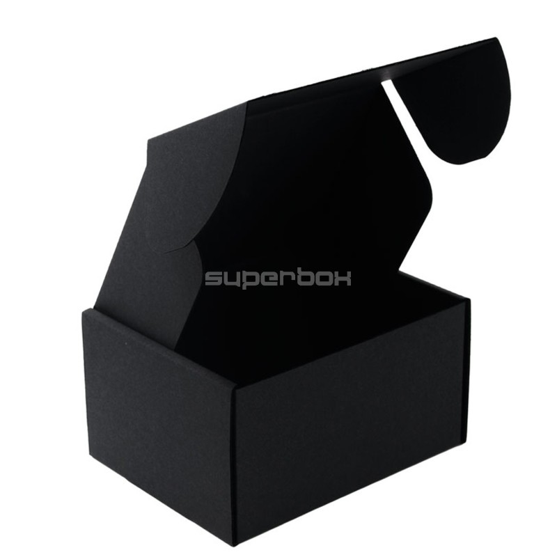 Small Black Pizza Box Style Postal Box