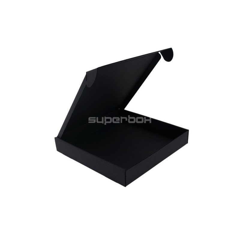 Black Matt Flat Square Gift Box without Clear Window