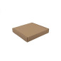 Brown Flat Square Gift or Postal Box without Window